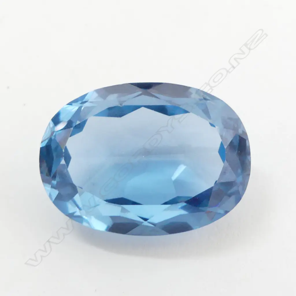 BLUE TOPAZ? FACETED STONE 22x15x10mm Image 1++