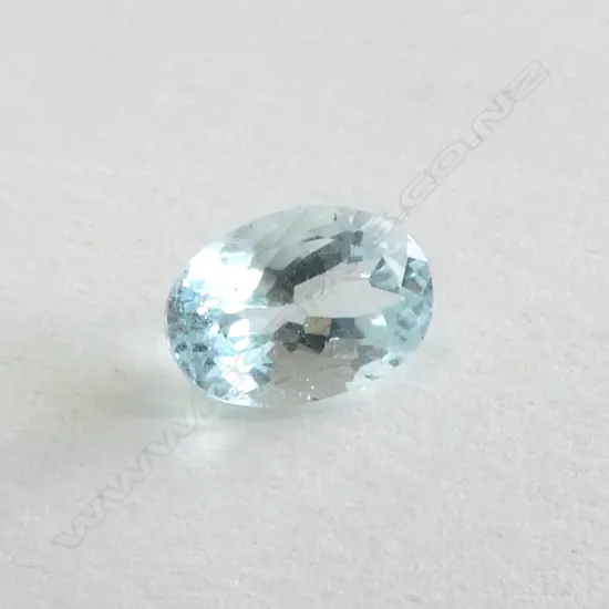 UNSET STONE  1.3CT OVAL CUT AQUAMARINE
