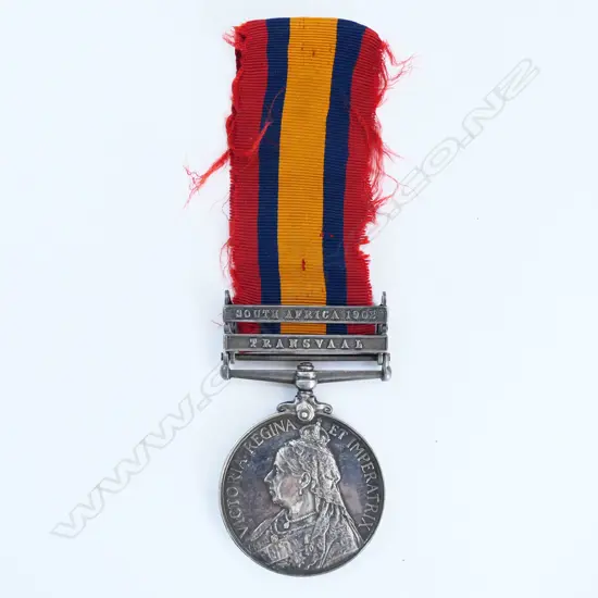 SOUTH AFRICA 1902 MEDAL 7339  TPR A. J. PARSONS NZMR 9th CONT.