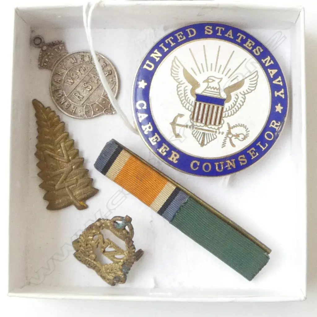 STG SILVER WGTN RSA HONOURARY MEMBER BADGE + OTHERS Image 1++