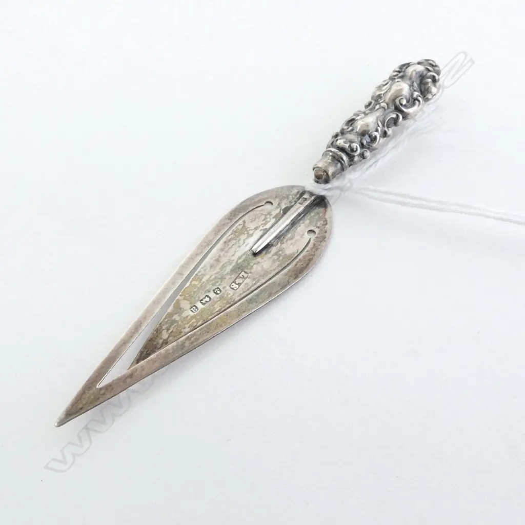 Late Victorian SILVER BOOK MARK Birmingham 1900    Image 1++