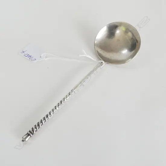 VINTAGE SILVER LGE CAVIER SPOON Russian hallmarks 84... bowl back engraved  35gms