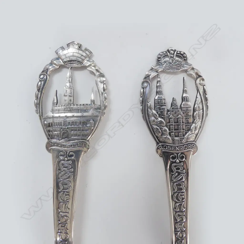 4 STERLING SILVER SPOONS: 100gms + ANTIQUE PEWTER LADLE Image 1++