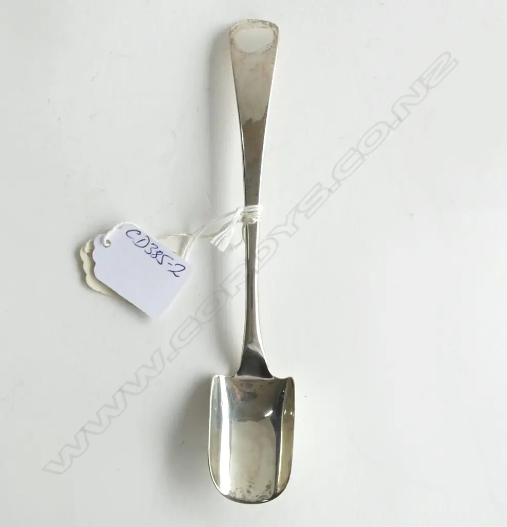 GEORGE III SILVER STILTON CHEESE SCOOP L.1807 by Peter & Wm Bateman 43gms Image 1++
