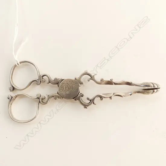 GEORGIAN STG SILVER SUGAR NIPS L.125mm, 42grms