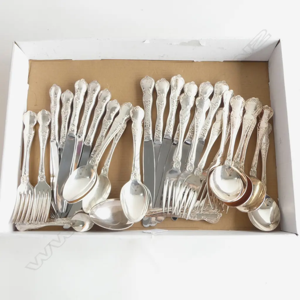 44PC RODD CAMILLE CUTLERY SET COMPLETE 6 PLACE SETTING SILVER PLATED  Image 1++