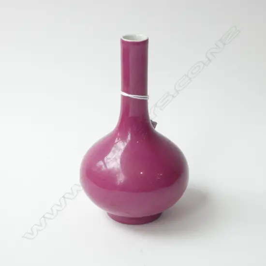 CHINESE CARMINE GLAZE VASE H.140mm