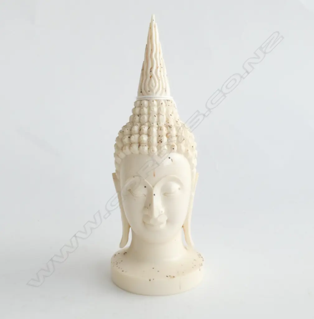 IVORY SERENE BUDDHA HEAD H.150mm Image 1++
