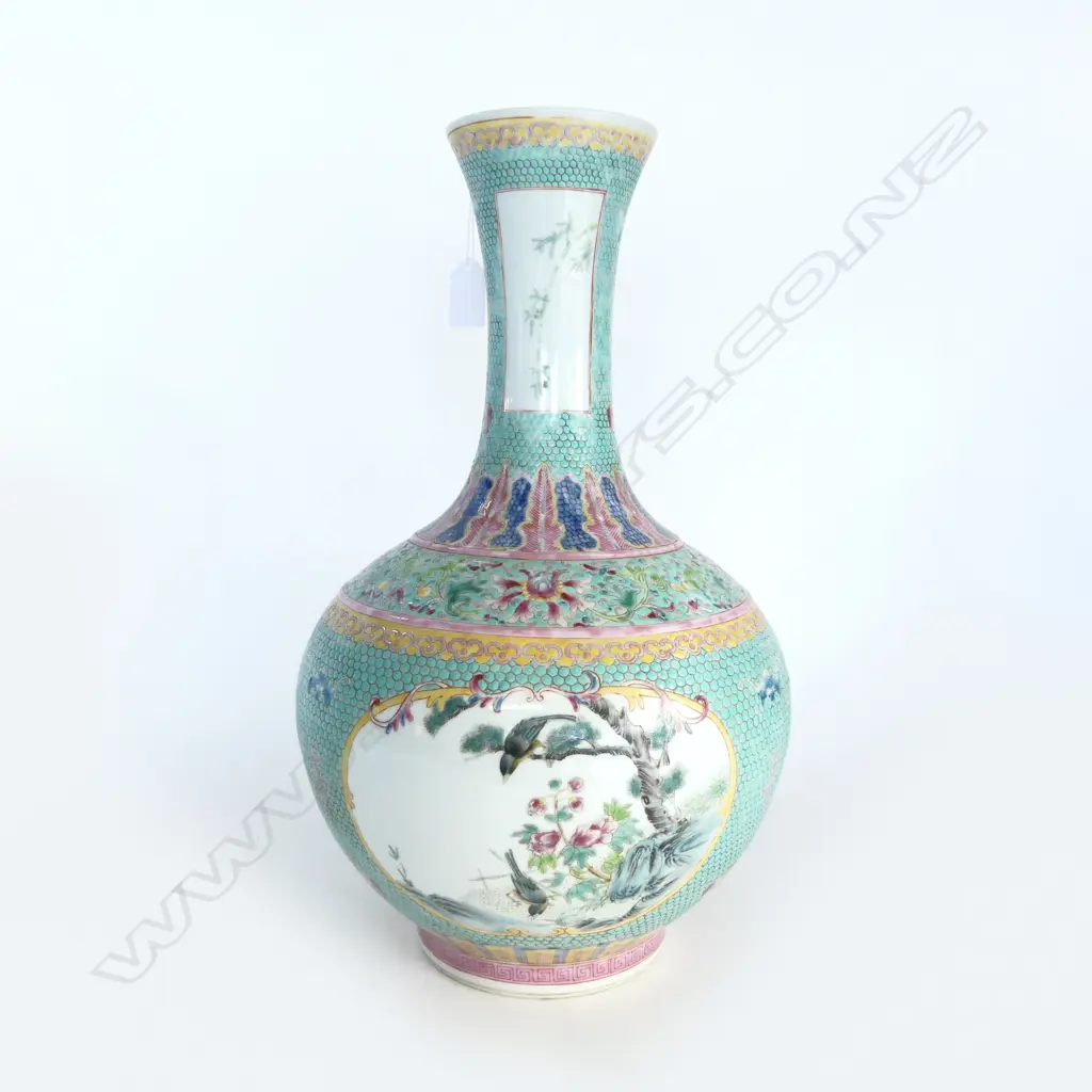 CHINESE FAMILLE ROSE VASE H.430mm Image 1++