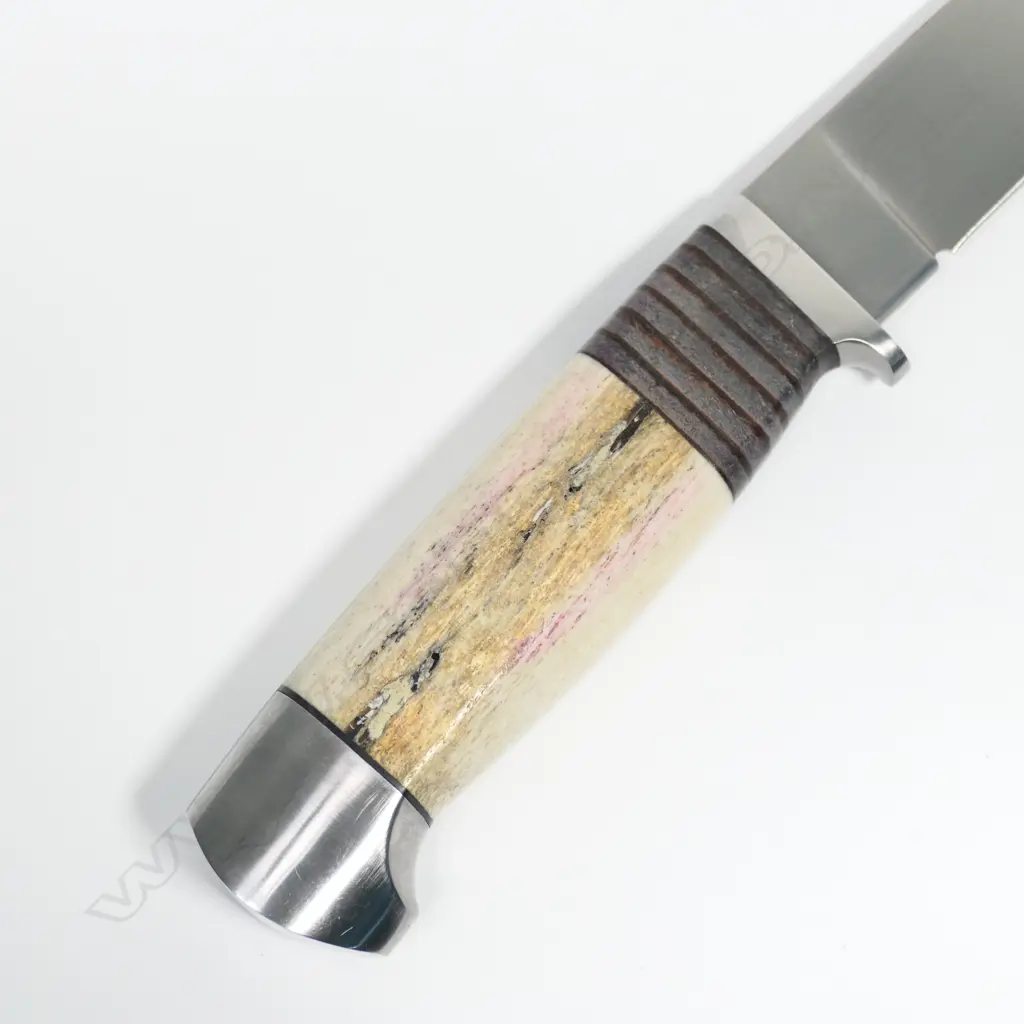 CUSTOM REDDIEX SKINNING KNIFE. BONE HANDLE. L.210mm Image 1++