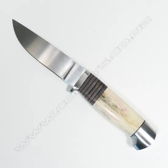 CUSTOM REDDIEX SKINNING KNIFE. BONE HANDLE. L.210mm