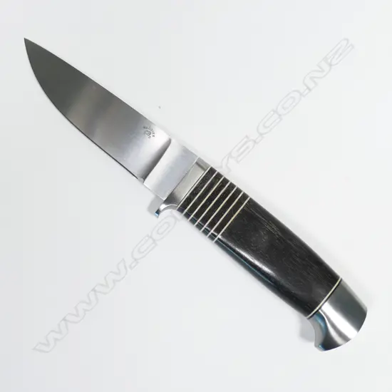 CUSTOM REDDIEX SKINNING KNIFE. BANDED DETAIL. L.210mm