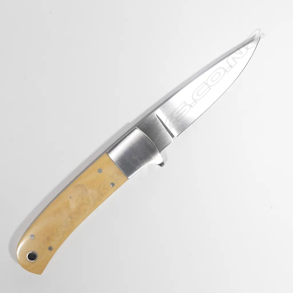 CUSTOM REDDIEX FIELD KNIFE. IVORY MICARTA. L.200mm Image 1++