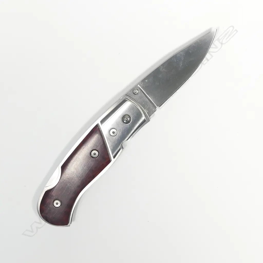 HANDCRAFTED CUSTOM REDDIEX FOLDING POCKET KNIFE. L.160mm Image 1++