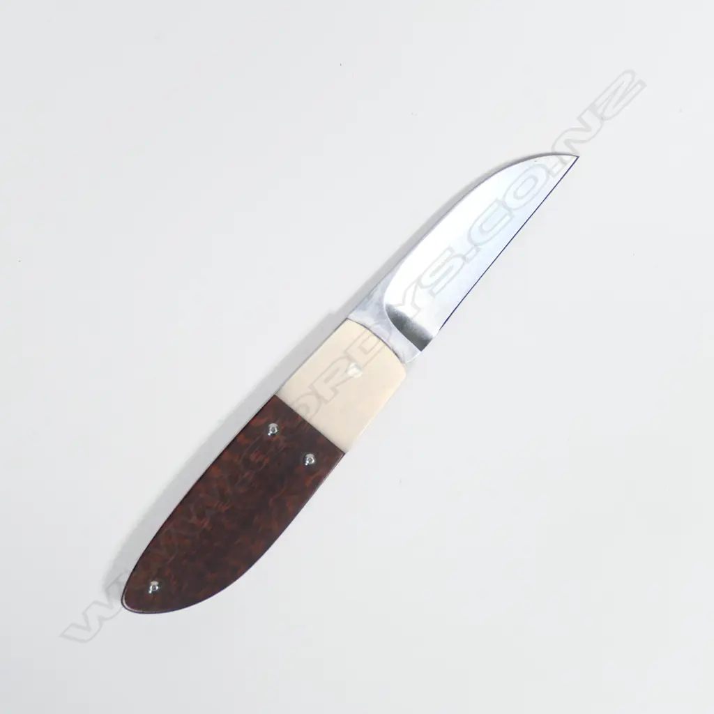 CUSTOM NORMAN E.SANDOW FOLDING POCKET KNIFE. L135mm (open) Image 1++
