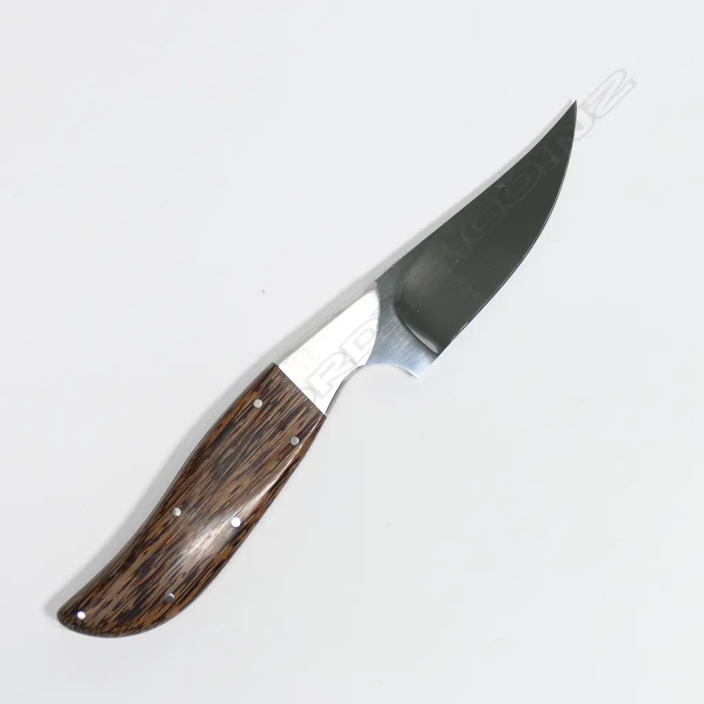 CUSTOM NORMAN E.SANDOW SKINNER. WOOD HANDLE. L.210mm Image 1++