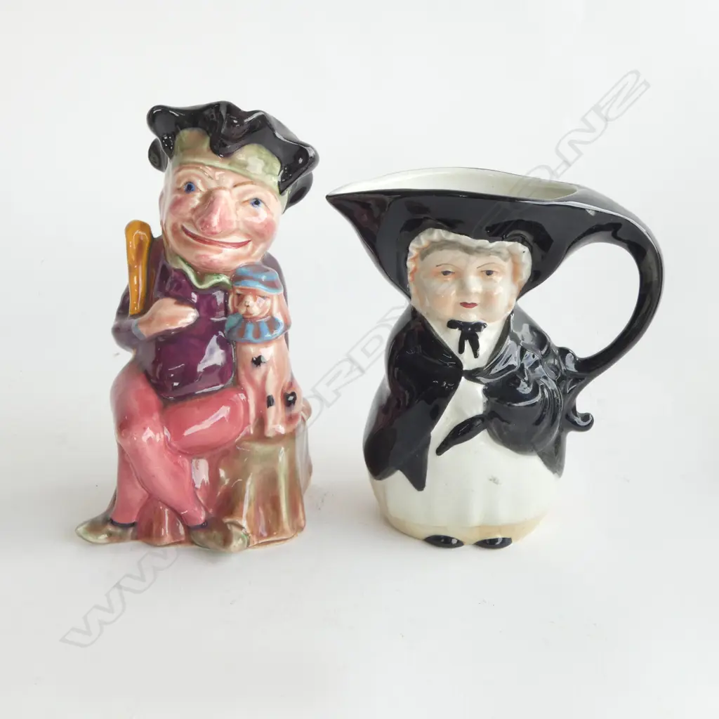 TWO TOBY JUGS ‘PUNCH’ STOKE-ON-TRENT & SARAH GAMP, H.165MM  Image 1++