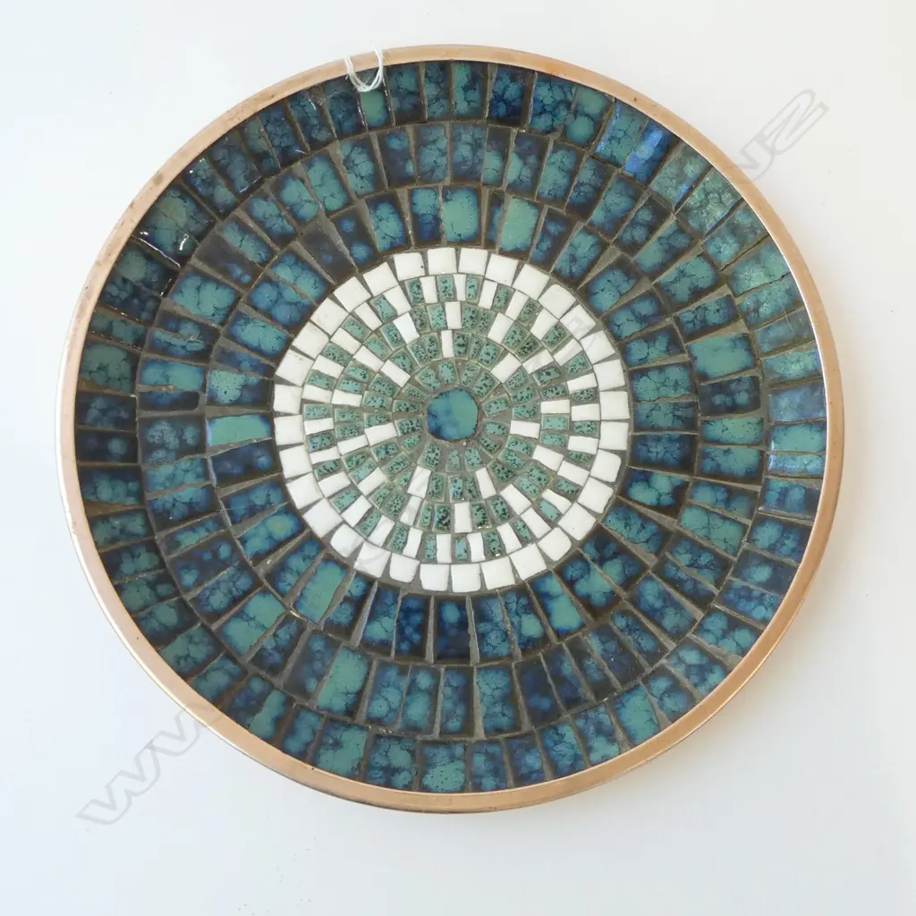 JOHN CRICHTON? MOSAIC PLATE 280mm dia Image 1++