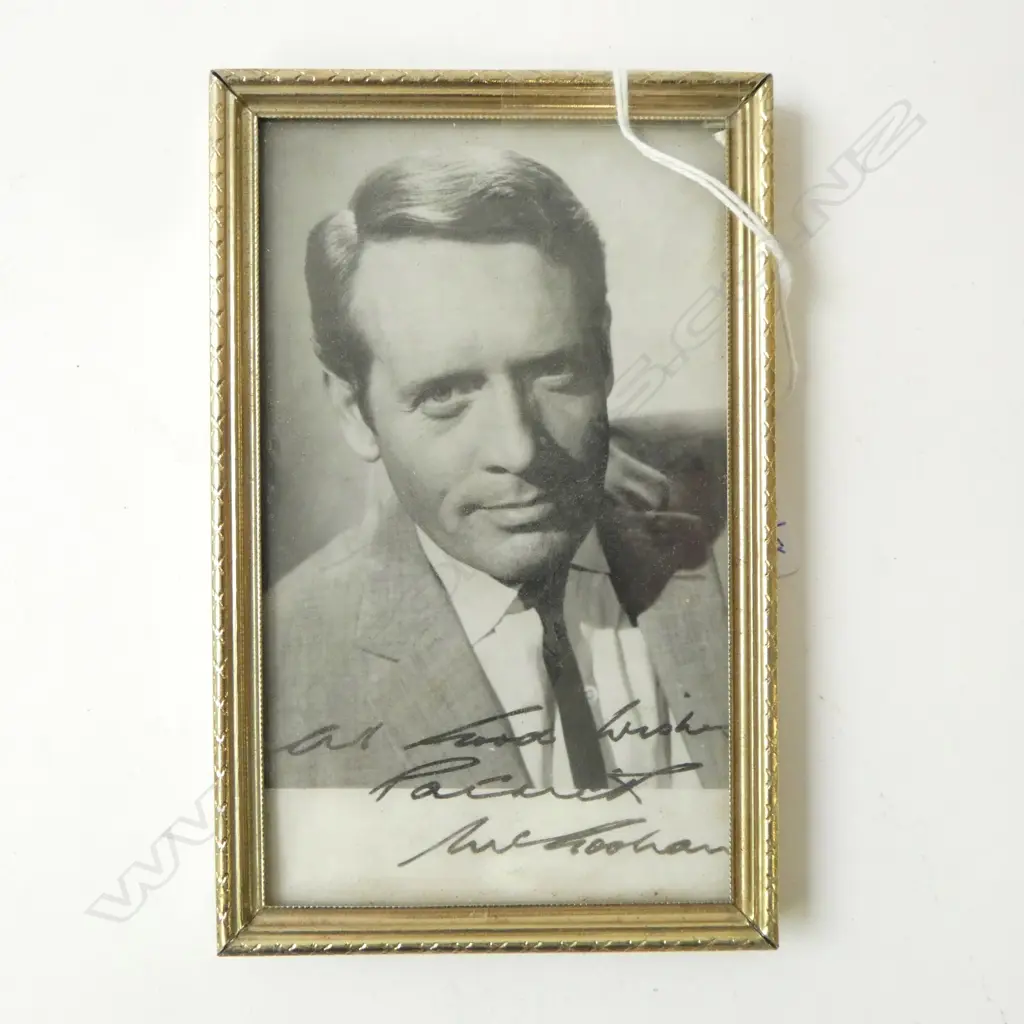 PATRICK McGOOHAN SIGNED PHOTO 130x75mm Image 1++