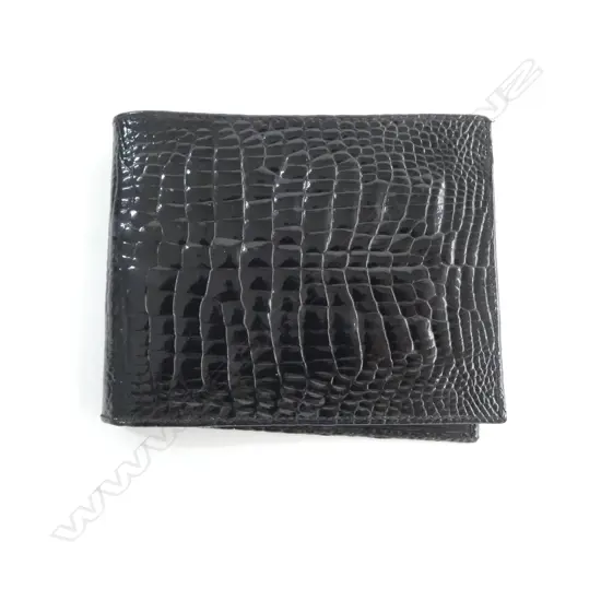 Vero crocodile leather BLACK WALLET