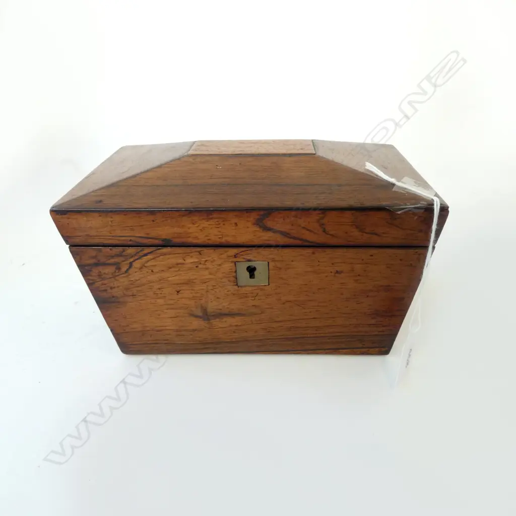 ANTIQUE MAHOGANY BOX W.195mm Image 1++