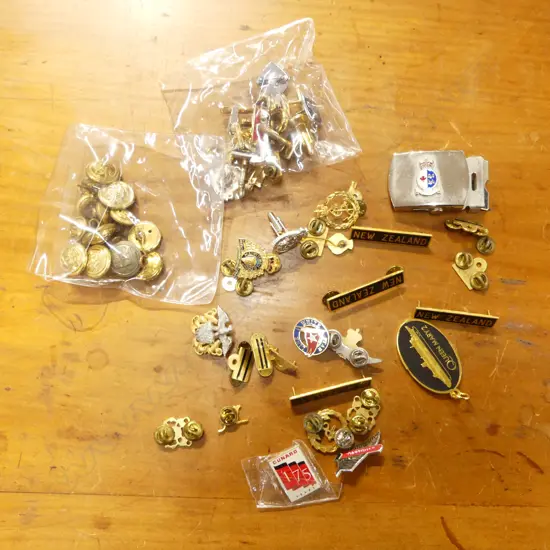 ASST. BADGES, BUTTONS & CUFFLINKS - NAVY, POLICE ETC