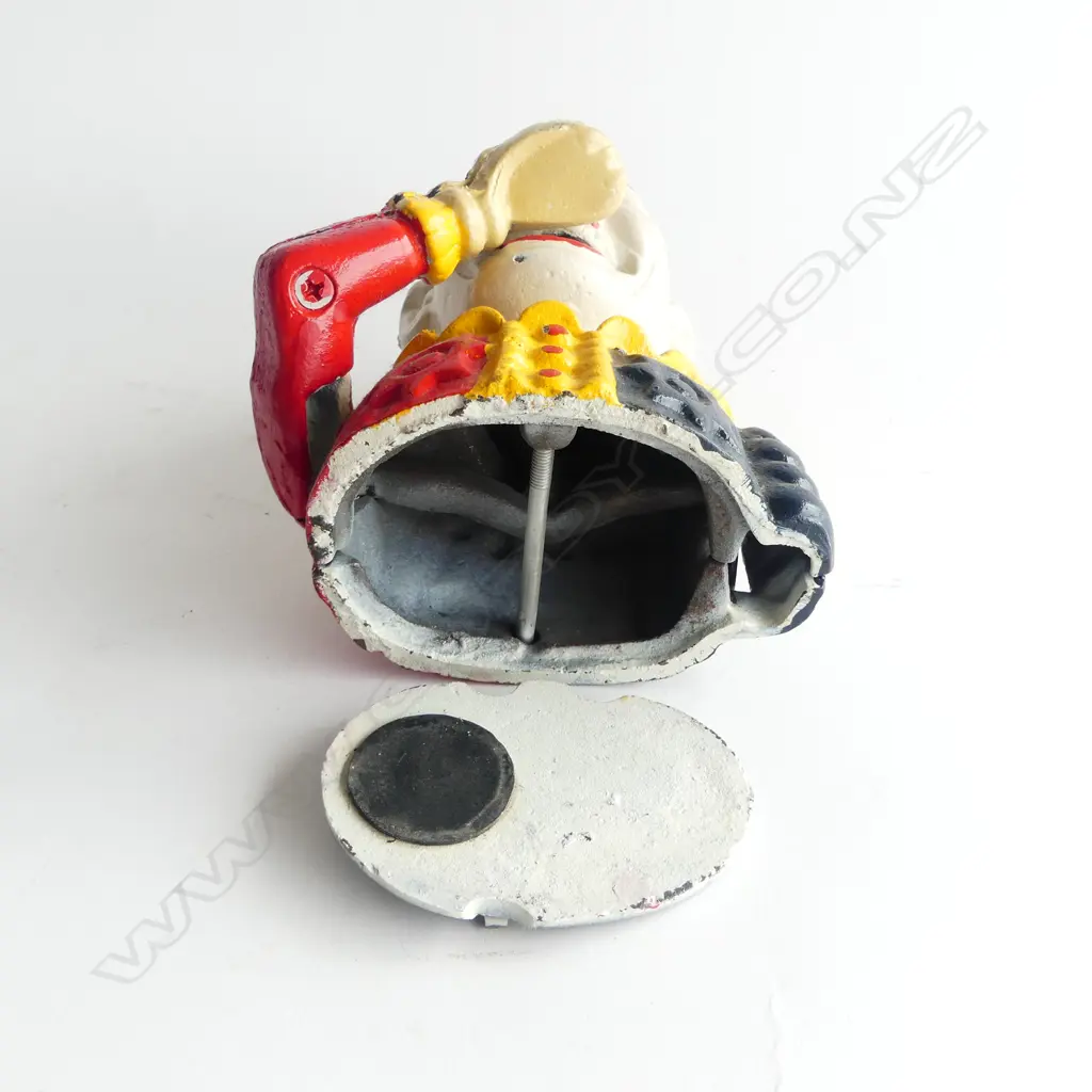 REPRO CAST IRON CLOWN MONEY BOX H.170mm Image 1++