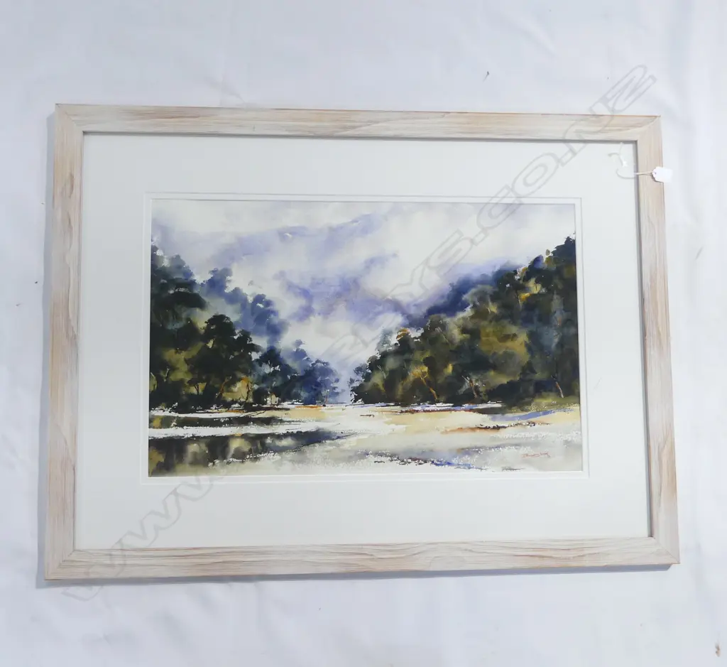 BERNADETTE PARSONS, HAAST RIVER, W/C, 435x680mm Image 1++