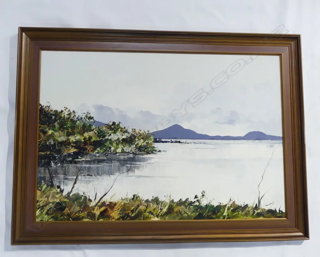 PETER J. WALLERS, BULLI POINT LAKE TAUPO, OIL ON BOARD '74 600x875mm Image 1++
