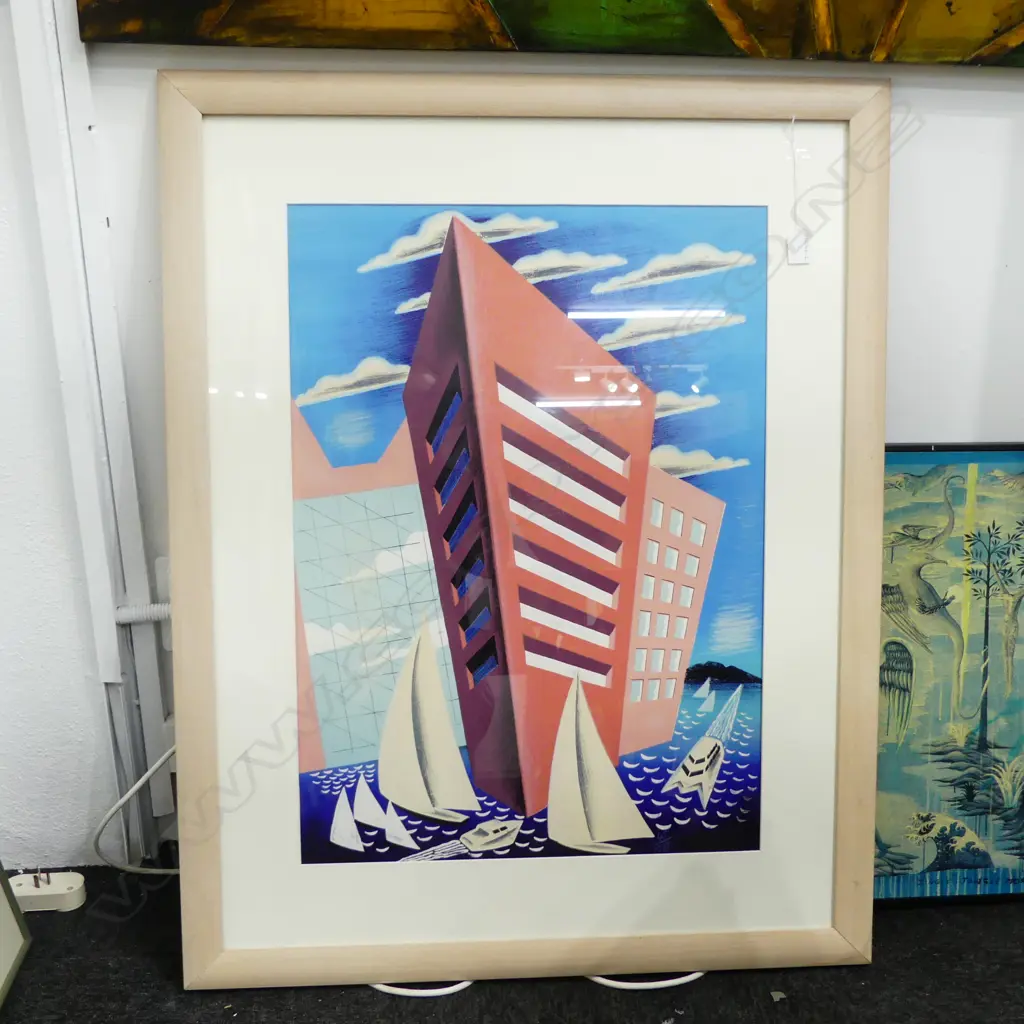 DICK FRIZZELL, ‘TALL SHIPS’ SCREENPRINT 45/150, 690x490mm Image 1++