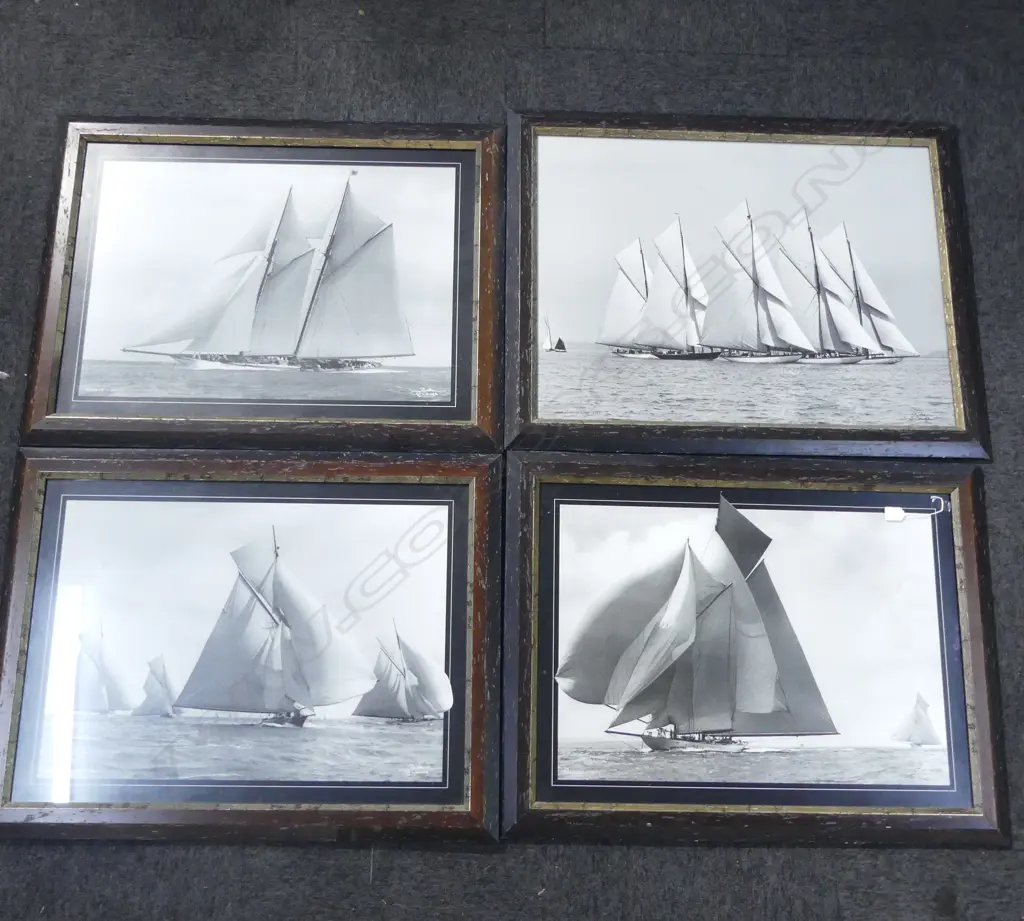 4 FRAMED BEACON OF COWES PRINTS 560x560mm Image 1++