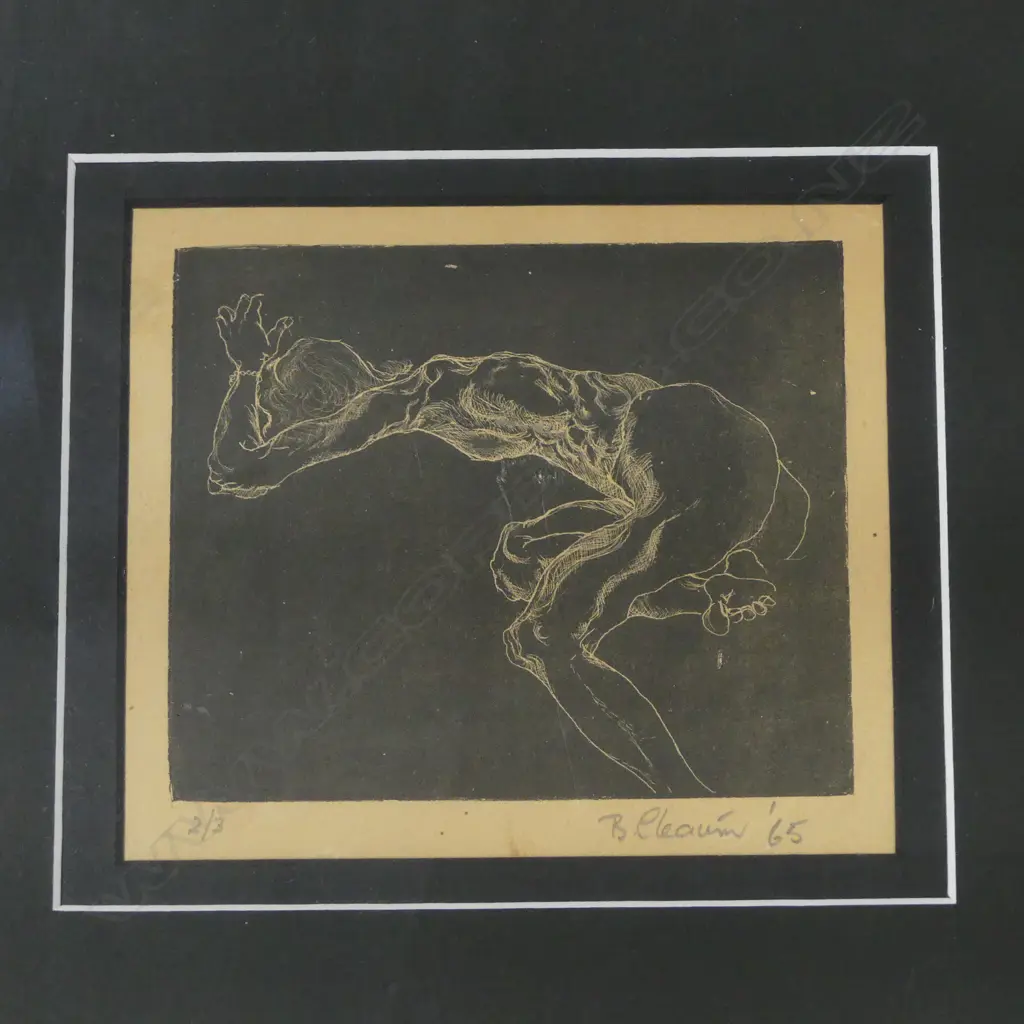 BARRY CLEAVIN, NUDE ETCHING 2/3, 1965, 110x130mm Image 1++