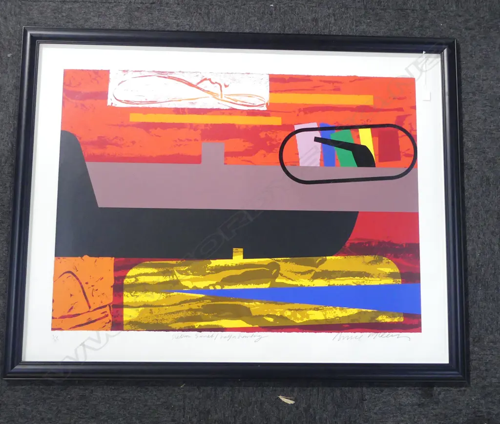 BRUCE McLEAN (SCOTTISH b.1944) ' 'STETSON SUNSET / HALF A HOMBERG' SCREENPRINT 7/65 910x1185mm Image 1++