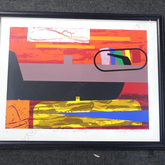 BRUCE McLEAN (SCOTTISH b.1944) ' 'STETSON SUNSET / HALF A HOMBERG' SCREENPRINT 7/65 910x1185mm