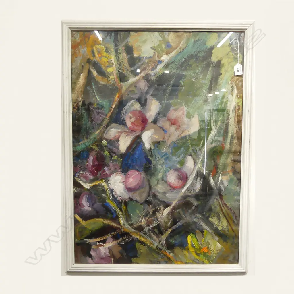 MAGNOLIAS, OIL ON PAPER 850x640mm Image 1++