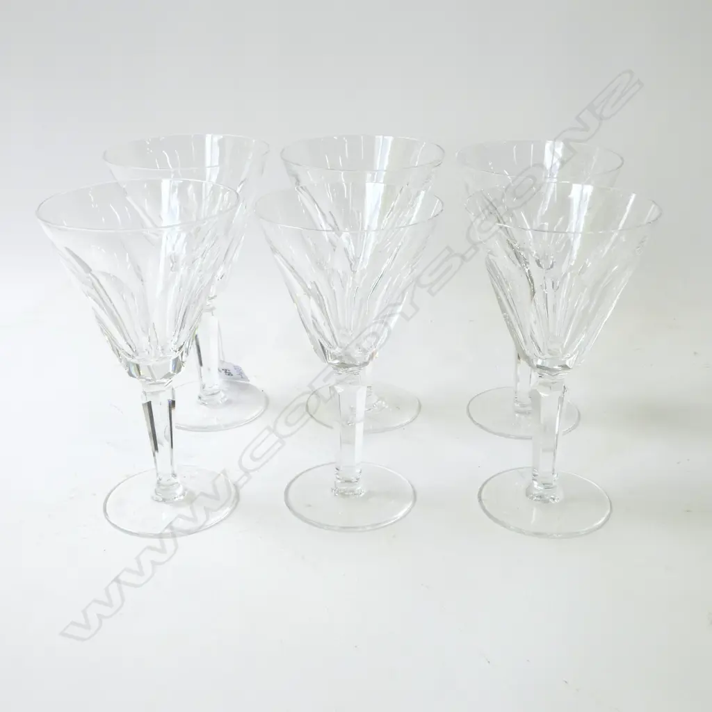 6 WATERFORD 'SHEILA' PATTERN WINE GLASSES Image 1++