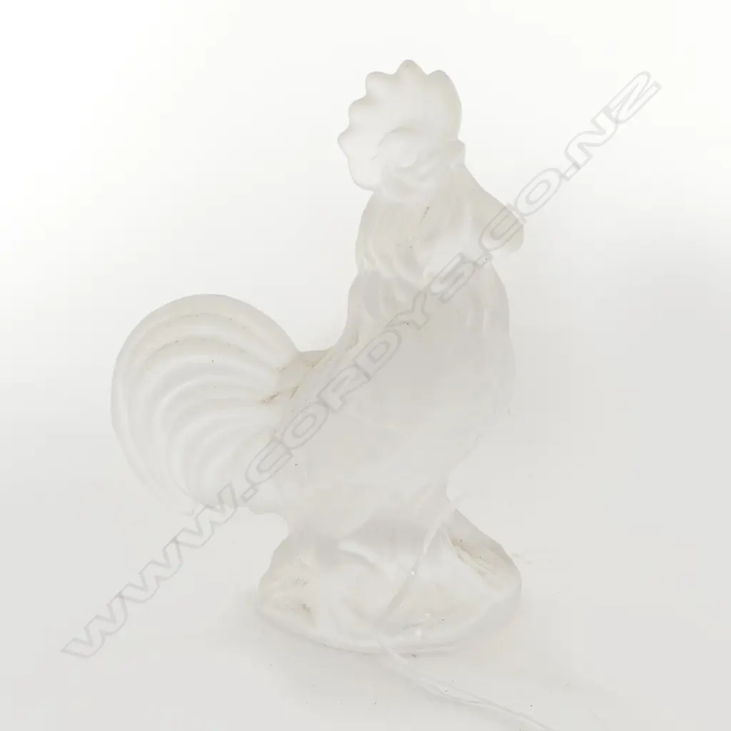 1978 GOEBEL GLASS ROOSTER H.150mm Image 1++