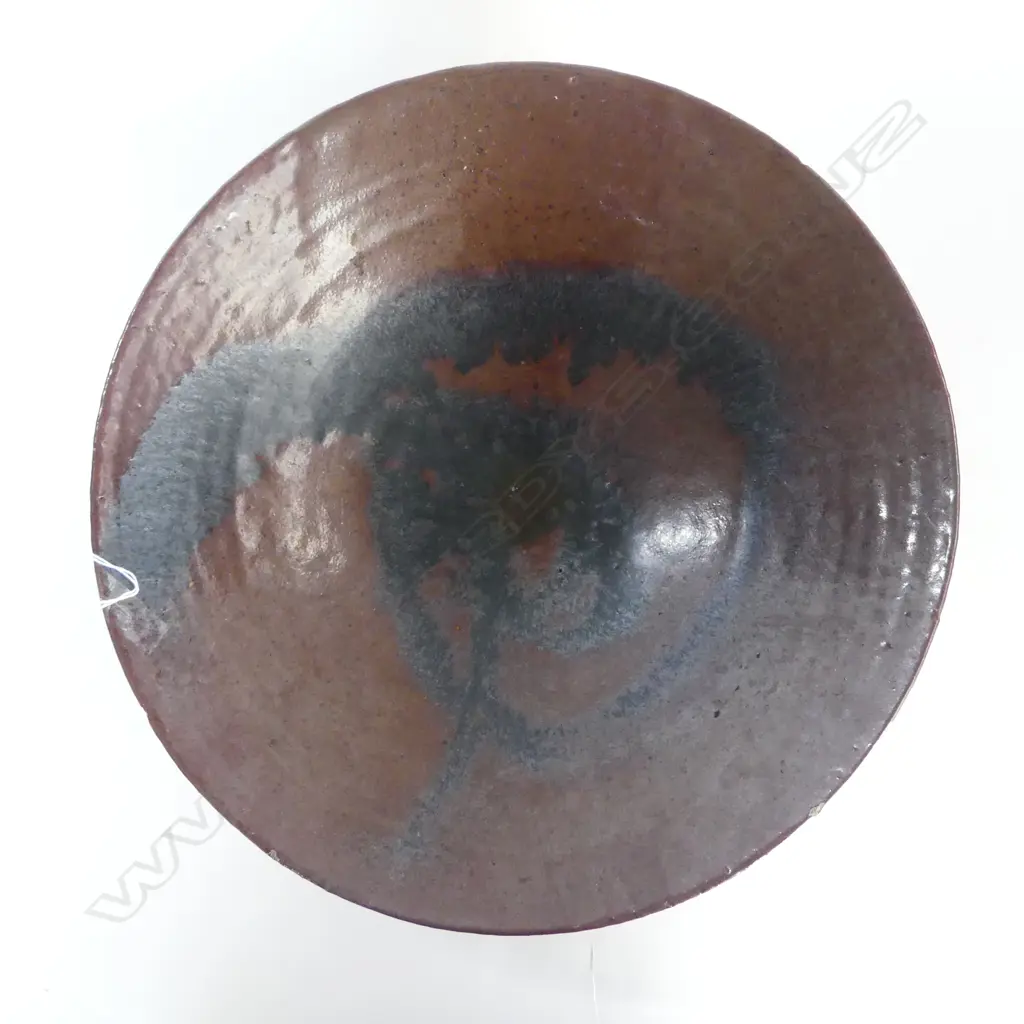 LG STUDIO POTTERY BOWL 440mm dia stamped G, minor rim chips Image 1++