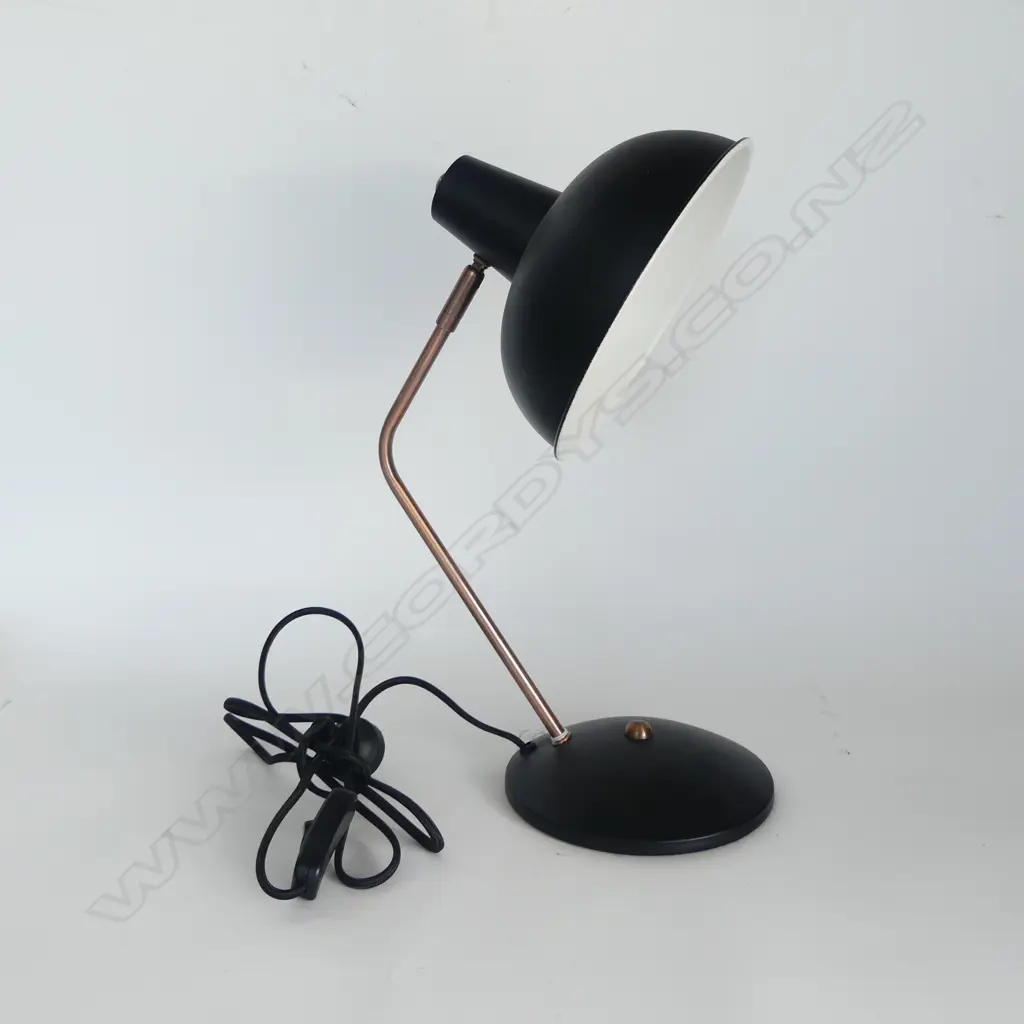 MODERN BLACK METAL DESK LAMP H.380mm Image 1++