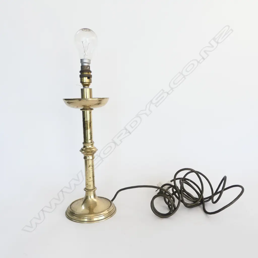 BRASS TABLE LAMP NO SHADE H.380mm Image 1++