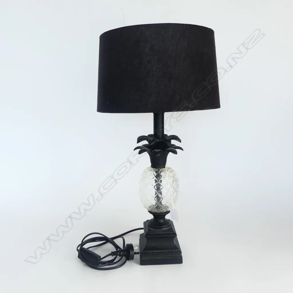 MODERN GLASS PINEAPPLE TABLE LAMP H.535mm Image 1++