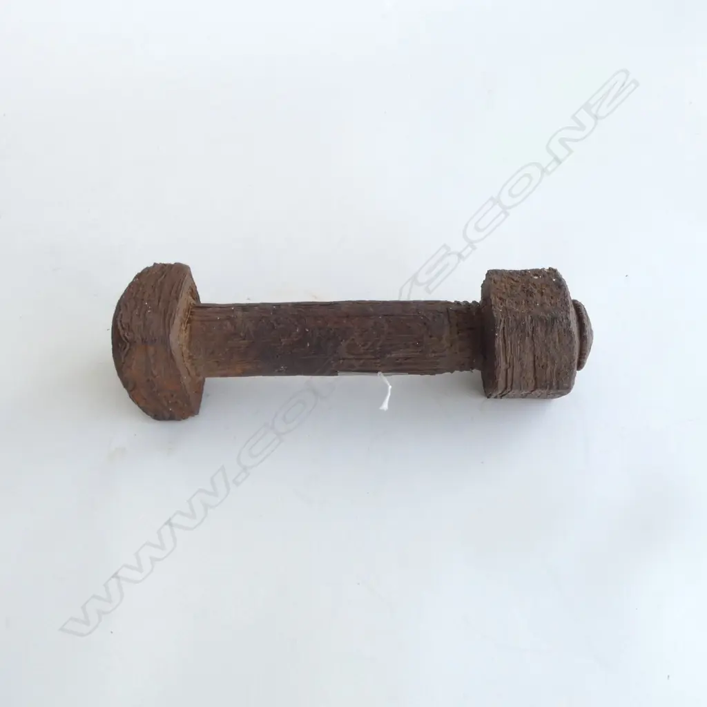 LARGE IRON NUT & BOLT FROM KARANGAHAKE GORGE GOLD WORKINGS Image 1++