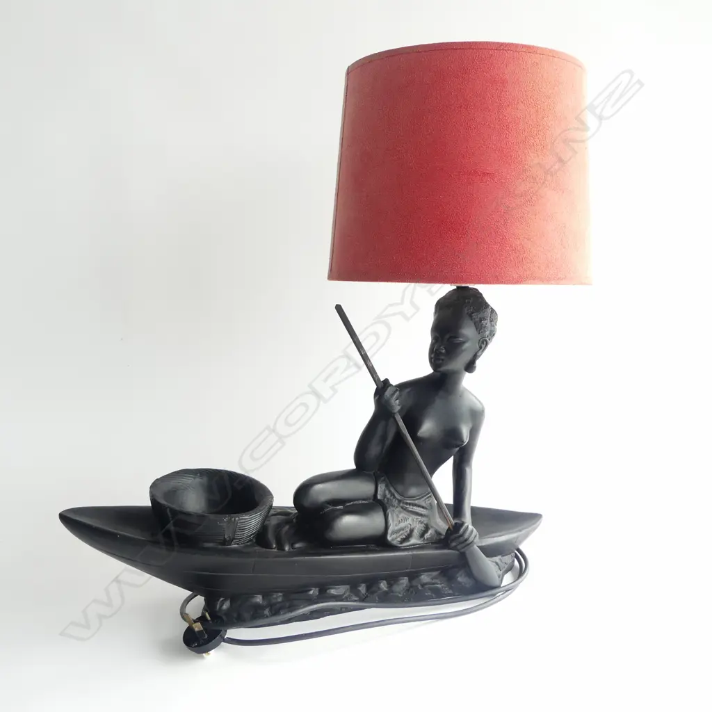 RETRO BLACK LADY LAMP H.515mm... Image 1++