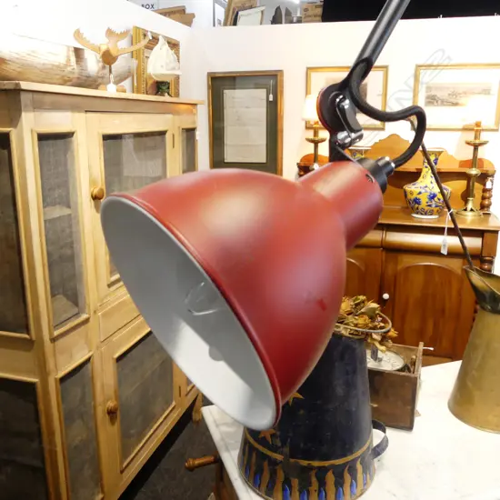 DCW 'LAMPE GRAS' BENCH MOUNT LAMP BY BERNARD-ALBIN GRAS; Design no.226