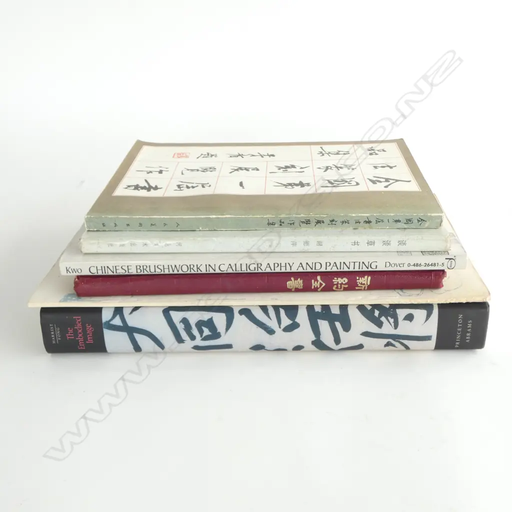 COLLECTION 6 CHINESE CALLIGRPHY BOOKS SOME IN CHINESE H310 TALLEST Image 1++