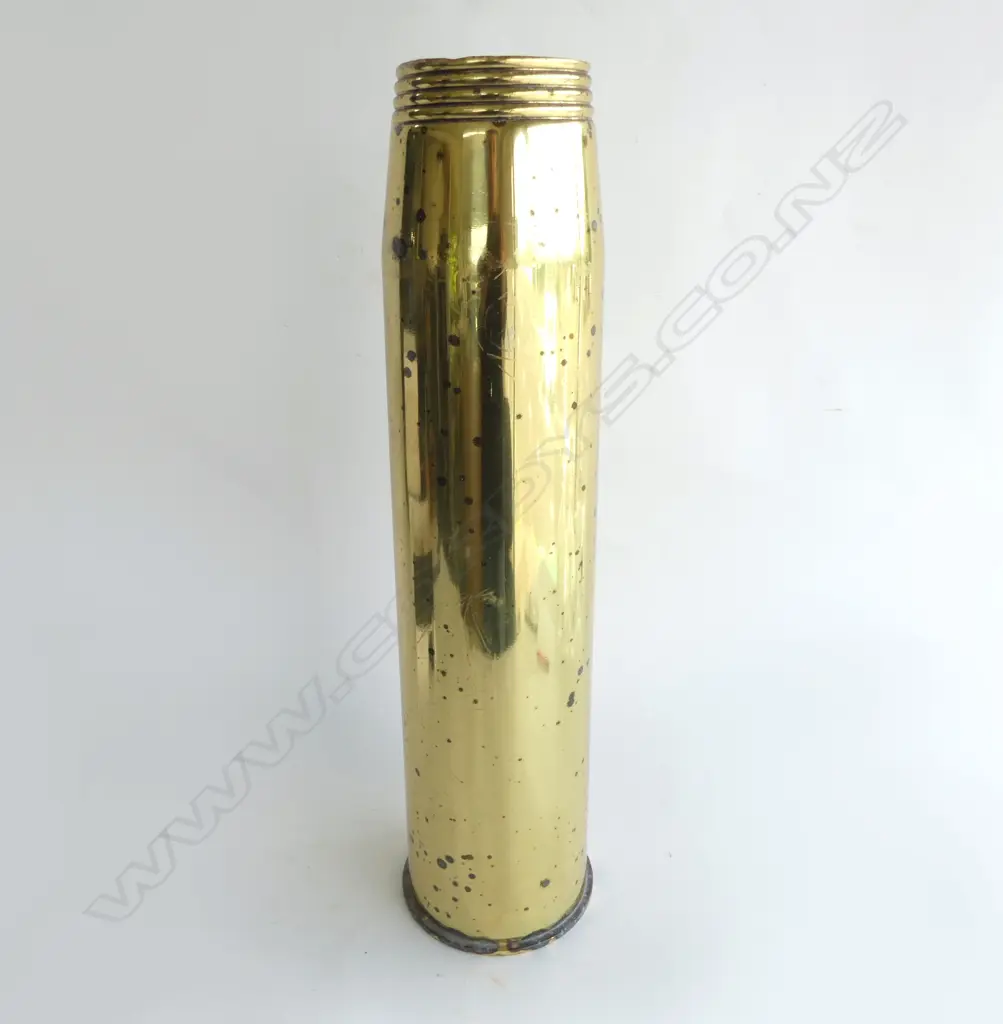 LG BRASS ARTILLERY SHELL VASE H.650mm Image 1++