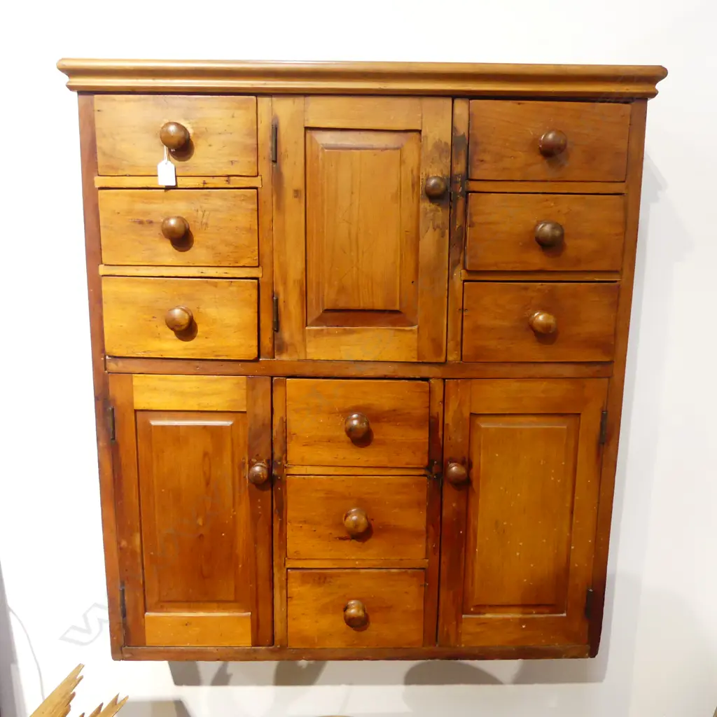 WOODEN WALL UNIT 875x240x965mm Image 1++