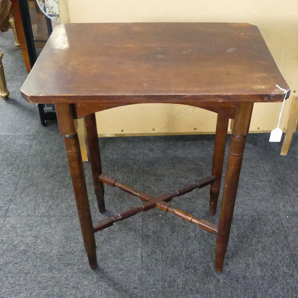 WOODEN SIDE TABLE 560x405x690mm Image 1++
