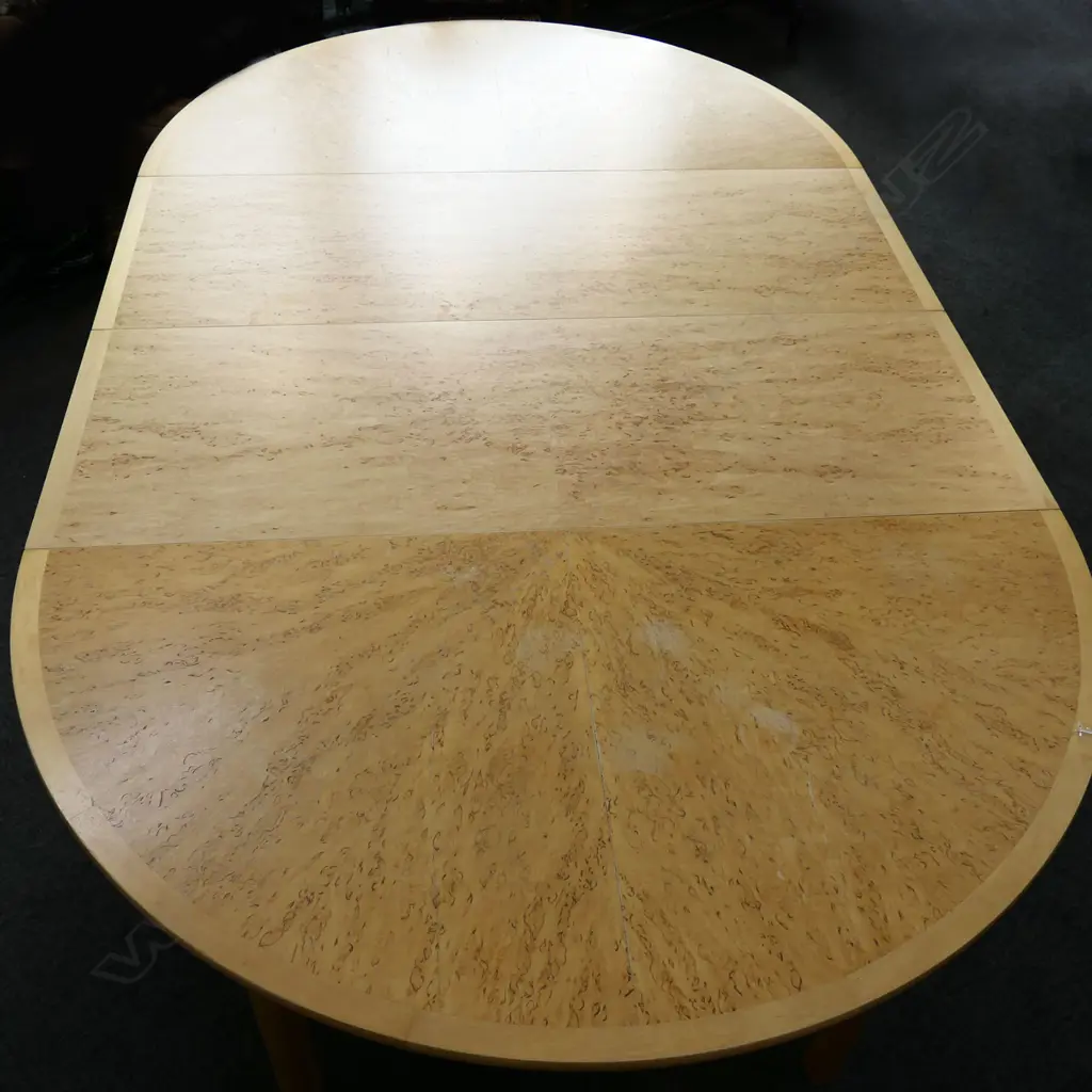 KARL ANDERSSON & SONER DESIGN BURR VENEER CIRCULAR EXTENDING DINING TABLE, Dia.1300mm Image 1++