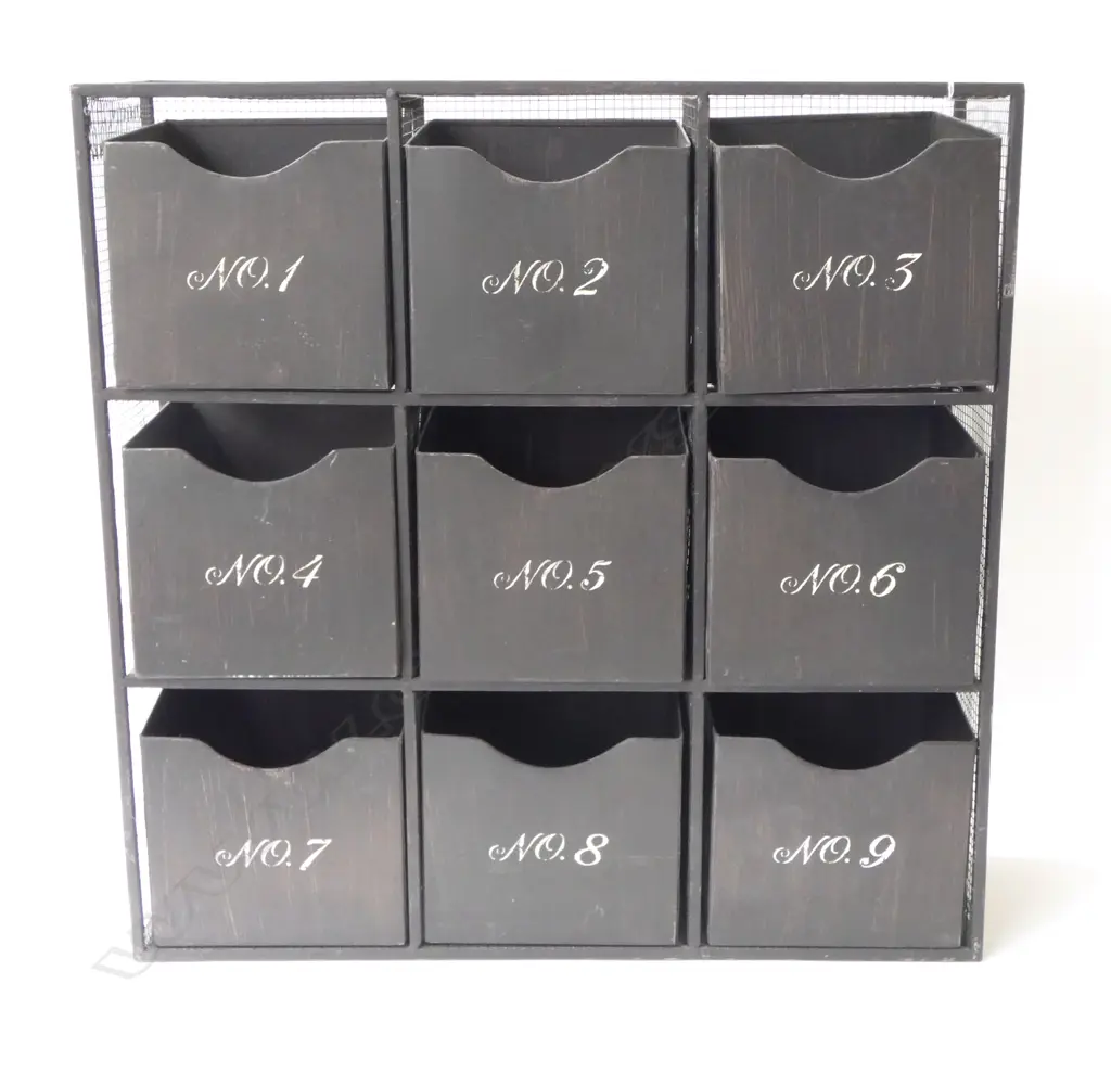 3X3 METAL DRAWER UNIT 560x185x560mm Image 1++